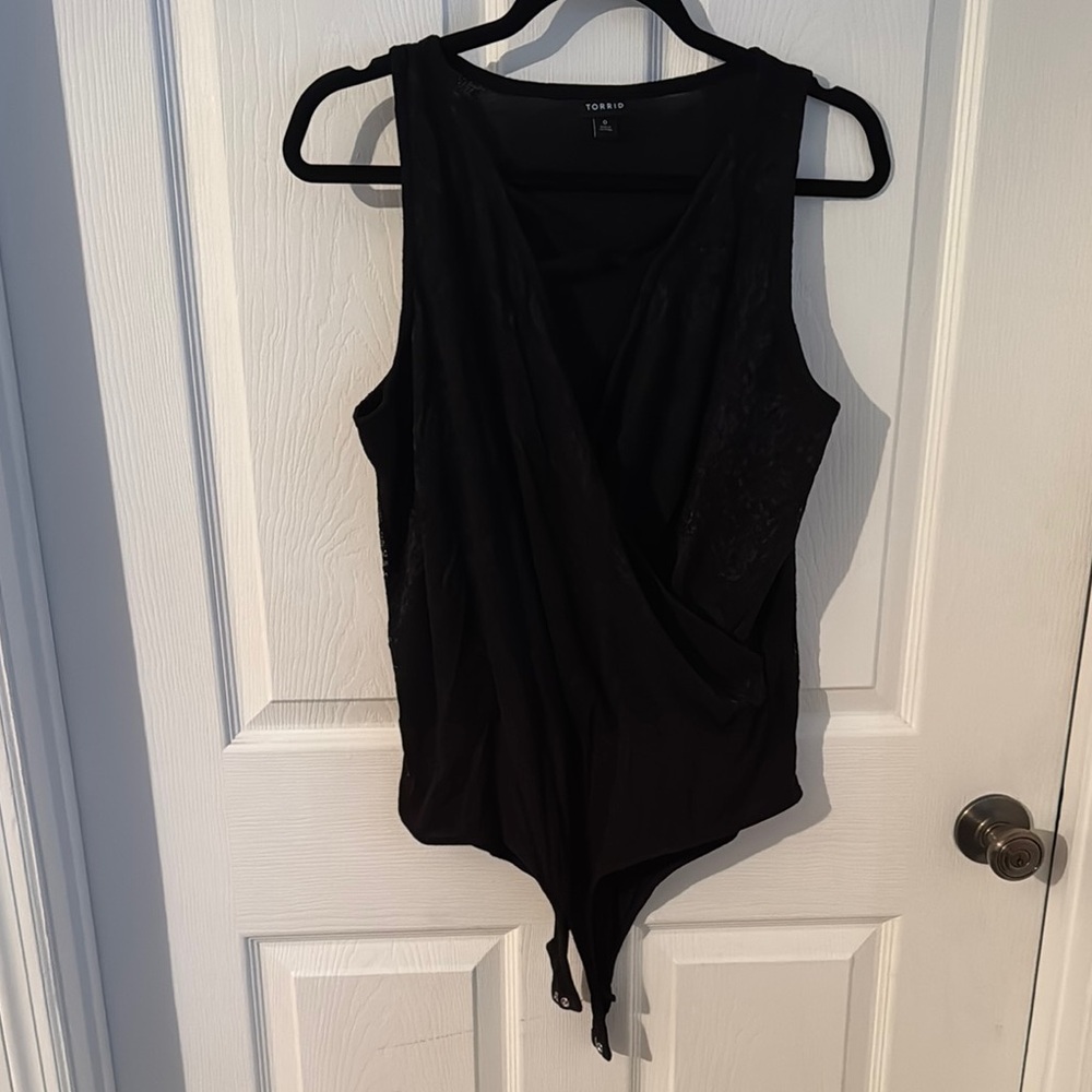 Torrid Black Sleeveless Bodysuit
